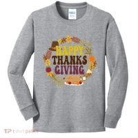 Happy Thanksgiving Fall Holiday Kids Long Sleeve Shirt thumb 0