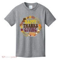 Happy Thanksgiving Fall Holiday Kids T-Shirt thumb 0