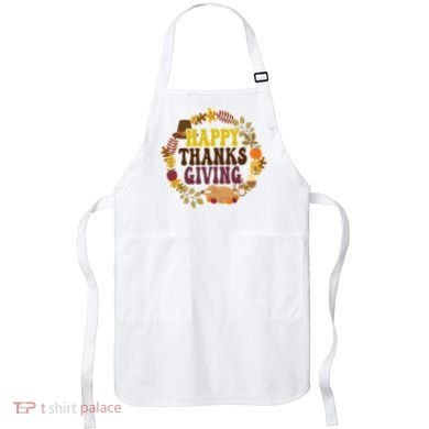 Happy Thanksgiving Fall Holiday Apron