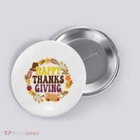 Happy Thanksgiving Fall Holiday Button thumb 0