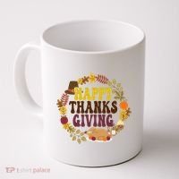 Happy Thanksgiving Fall Holiday Coffee Mug thumb 0
