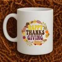 Happy Thanksgiving Fall Holiday Coffee Mug thumb 2