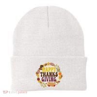 Happy Thanksgiving Fall Holiday Beanie thumb 0