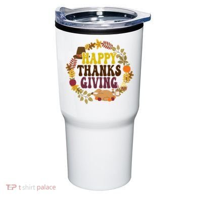 Happy Thanksgiving Fall Holiday Tumbler