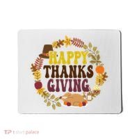 Happy Thanksgiving Fall Holiday Mousepad thumb 0
