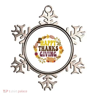 Happy Thanksgiving Fall Holiday Ornament
