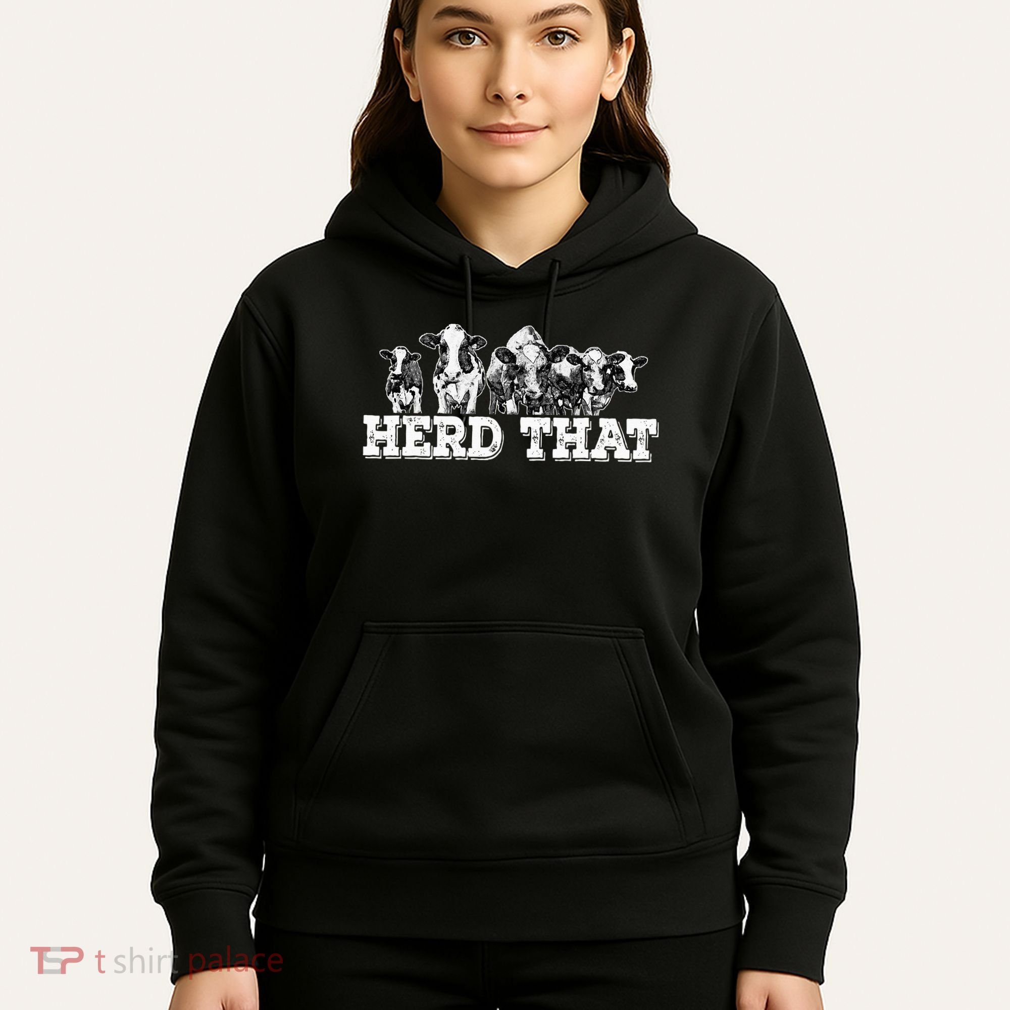 Herd That Funny Cow Lover Farmer Gift Hoodie