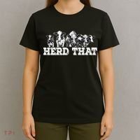 Herd That Funny Cow Lover Farmer Gift T-Shirt thumb 4