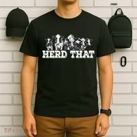Herd That Funny Cow Lover Farmer Gift T-Shirt thumb 6