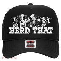 Herd That Funny Cow Lover Farmer Gift Hat thumb 0