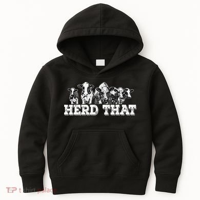 Herd That Funny Cow Lover Farmer Gift Kids Hoodie