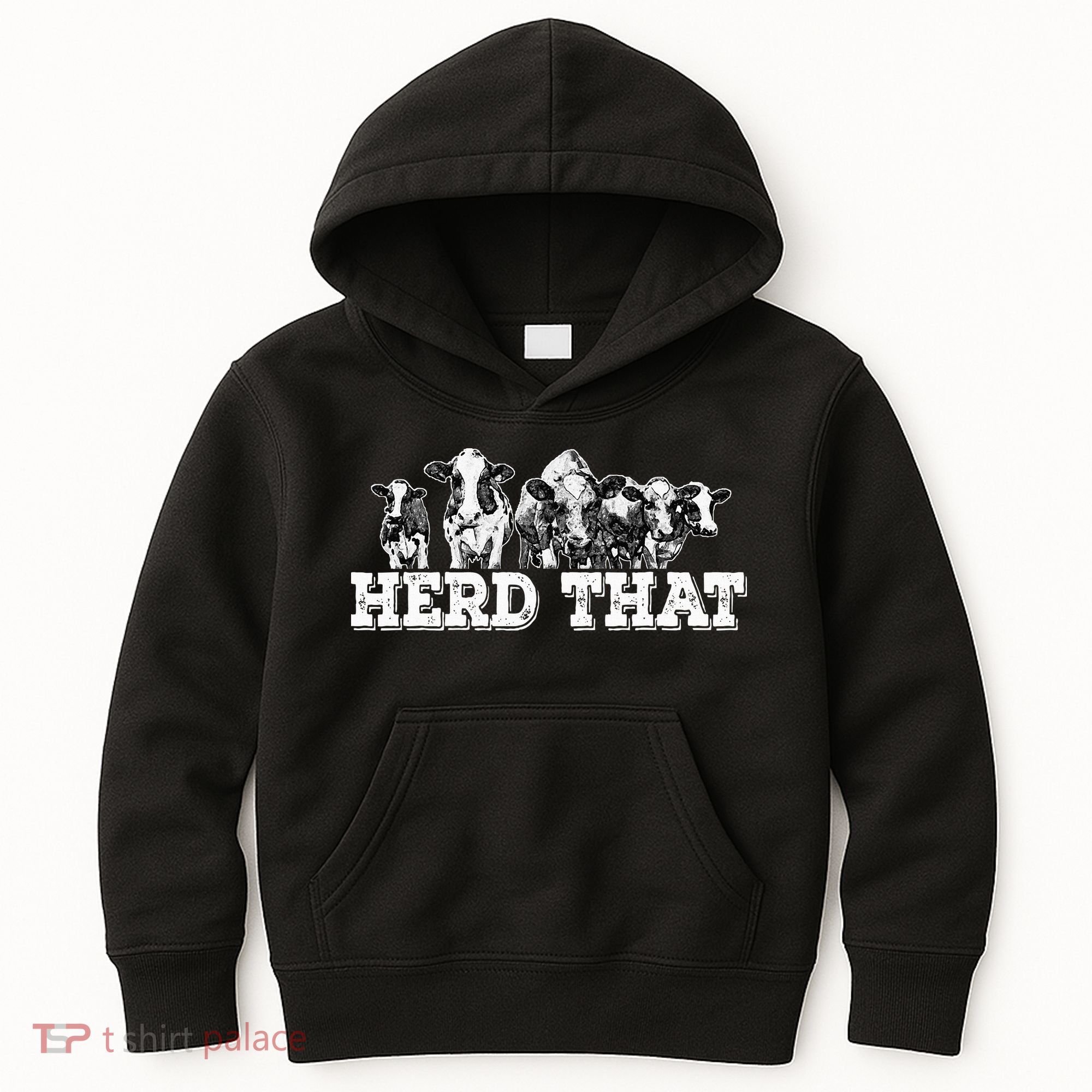Herd That Funny Cow Lover Farmer Gift Kids Hoodie