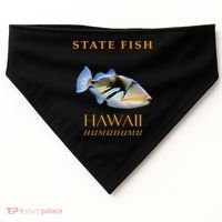 Hawaii Territory Fish The Humuhumu USA-Made Doggie Bandana thumb 0