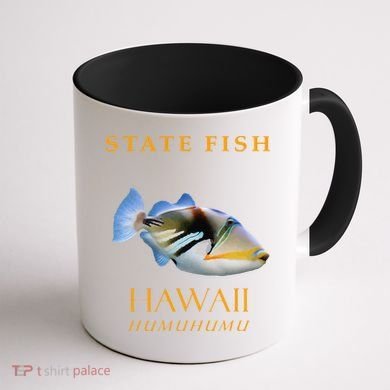 Hawaii Territory Fish The Humuhumu Coffee Mug back