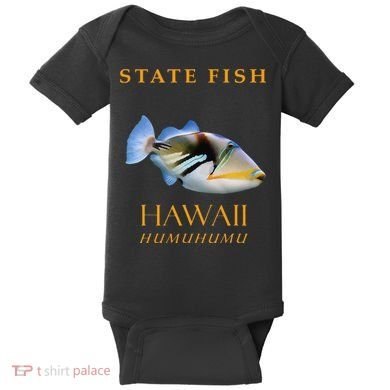 Hawaii Territory Fish The Humuhumu Baby Bodysuit