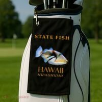 Hawaii Territory Fish The Humuhumu Golf Towel thumb 2