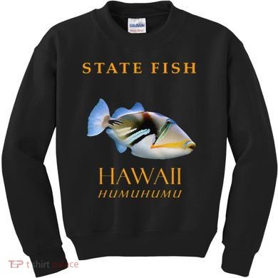 Hawaii Territory Fish The Humuhumu Kids Sweatshirt