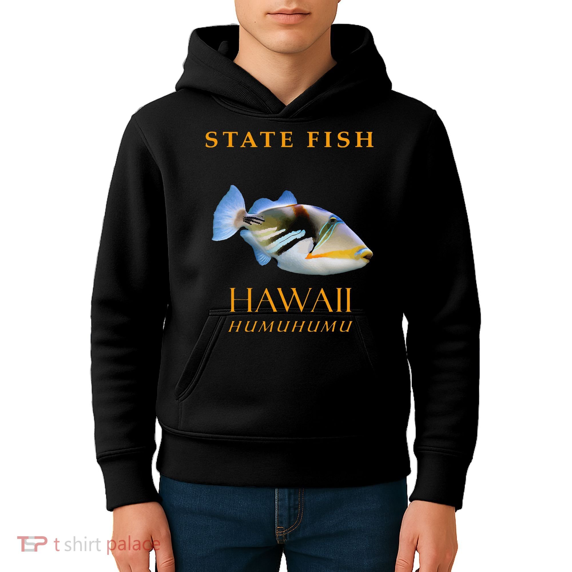 Hawaii Territory Fish The Humuhumu Kids Hoodie