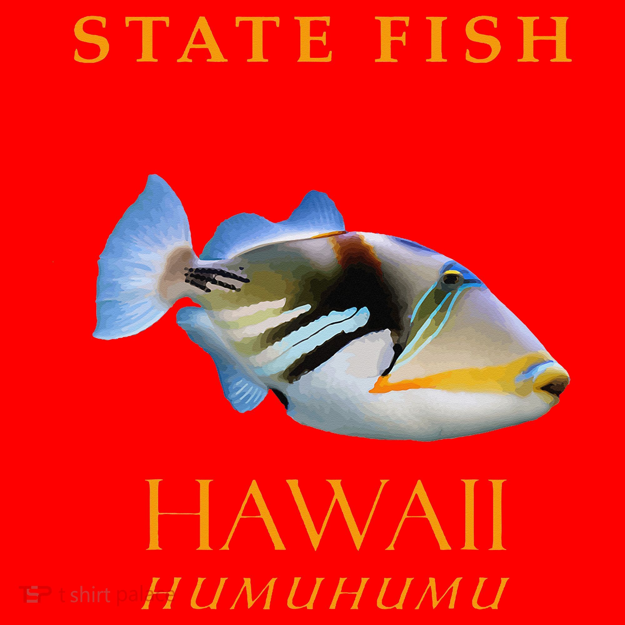 Hawaii Territory Fish The Humuhumu Santa Hat