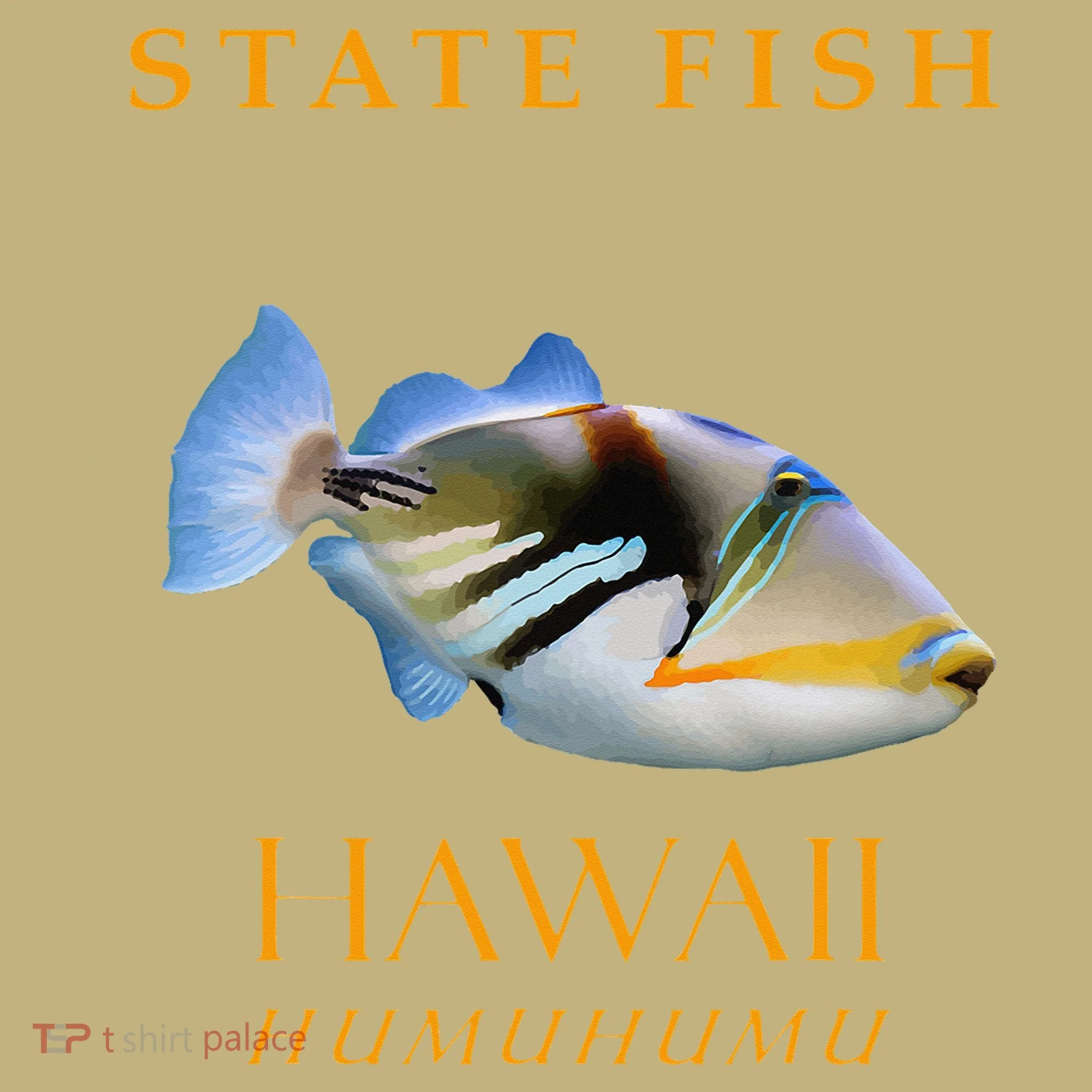 Hawaii Territory Fish The Humuhumu Button