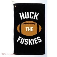 Huck the Fuskies Rivals Washington Oregon  Golf Towel thumb 0