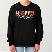 Happy Thanksgiving Fall Turkey Women's Sweatshirt thumb 0