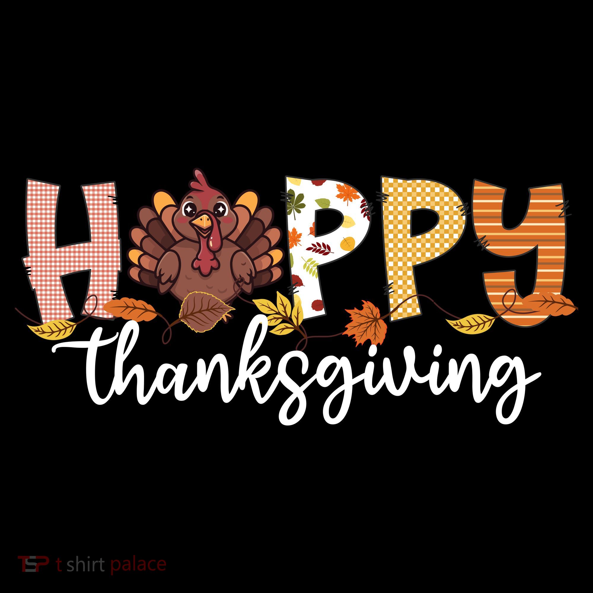 Happy Thanksgiving Fall Turkey Doggie Tank