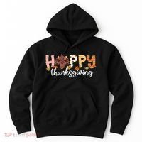 Happy Thanksgiving Fall Turkey Hoodie thumb 0