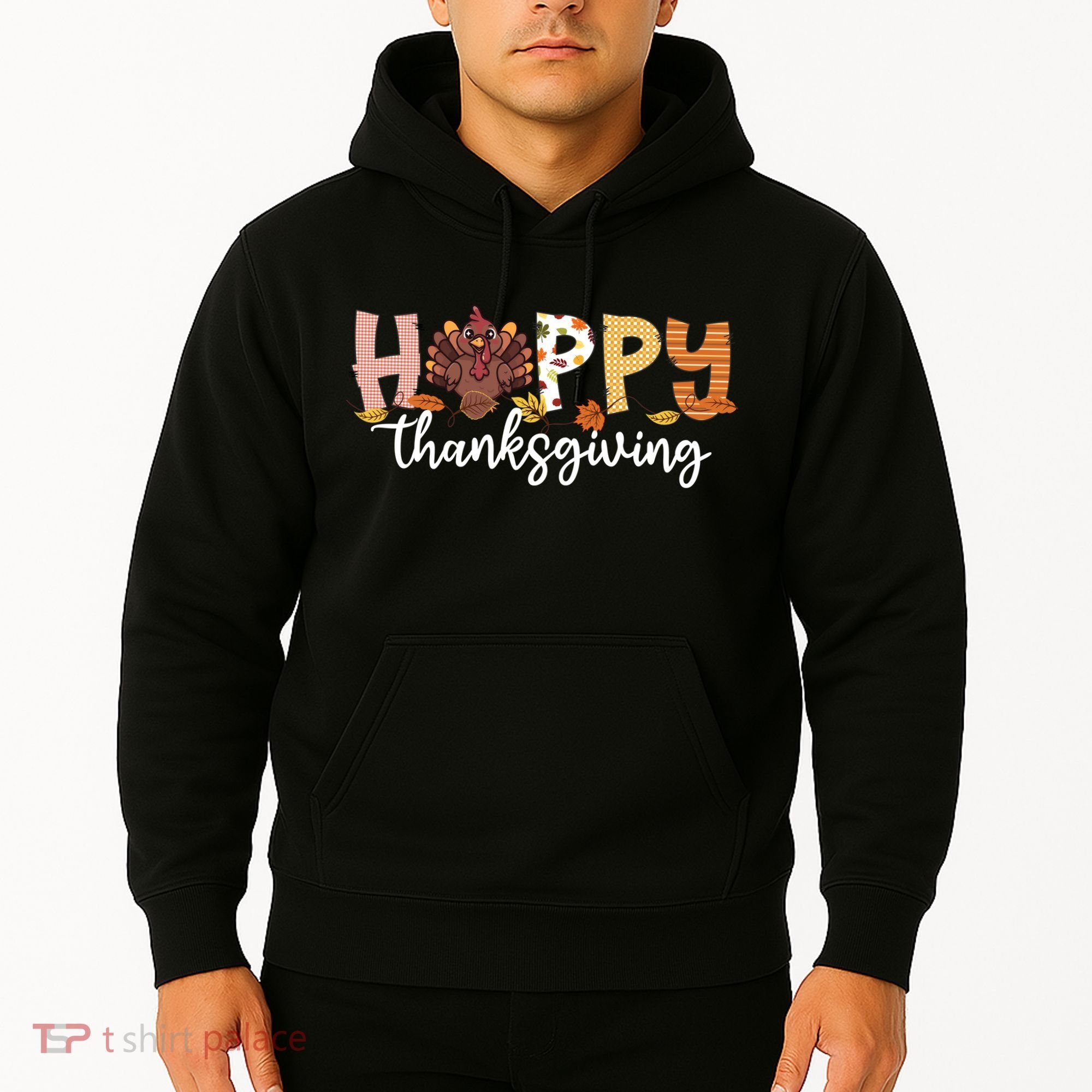 Happy Thanksgiving Fall Turkey Hoodie