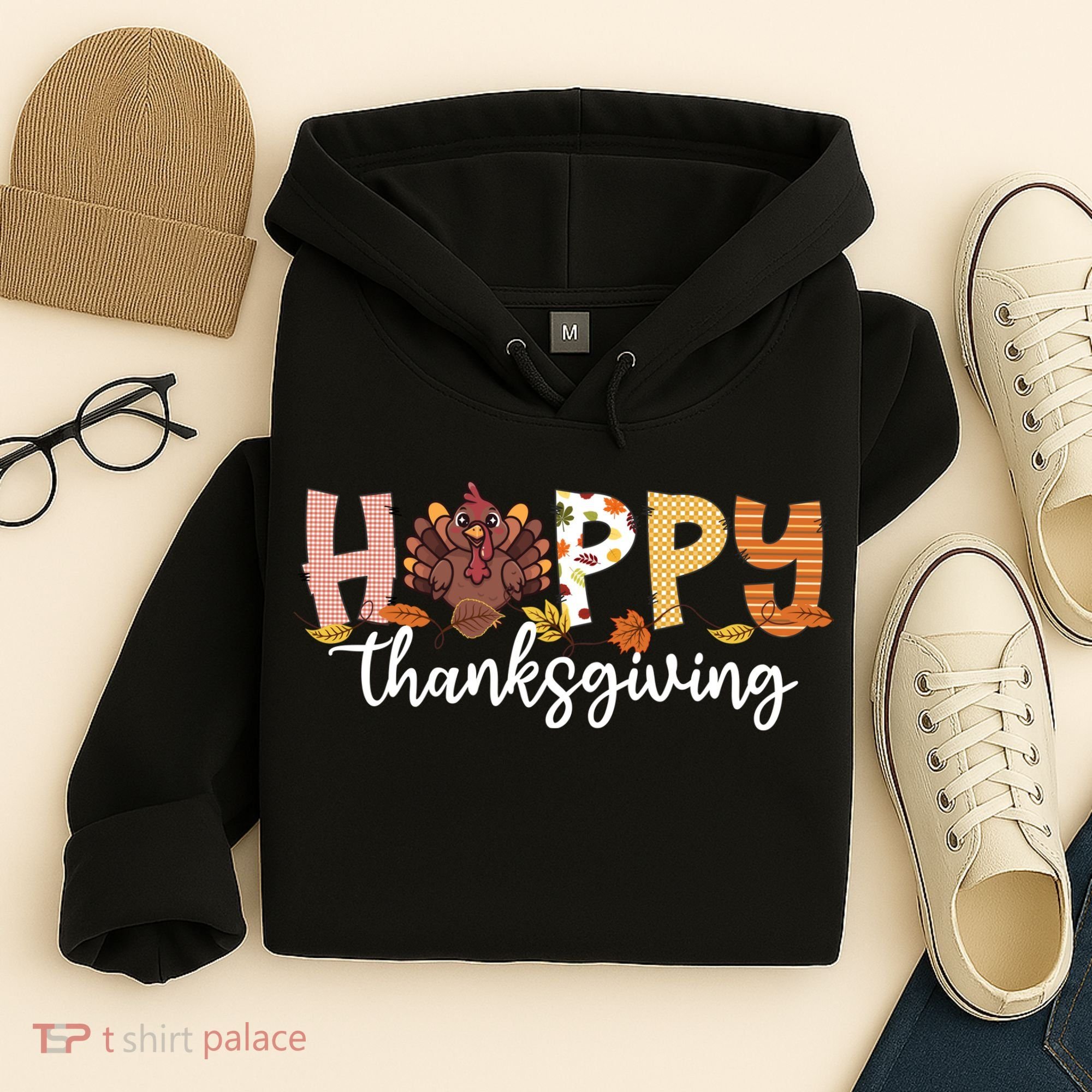 Happy Thanksgiving Fall Turkey Hoodie