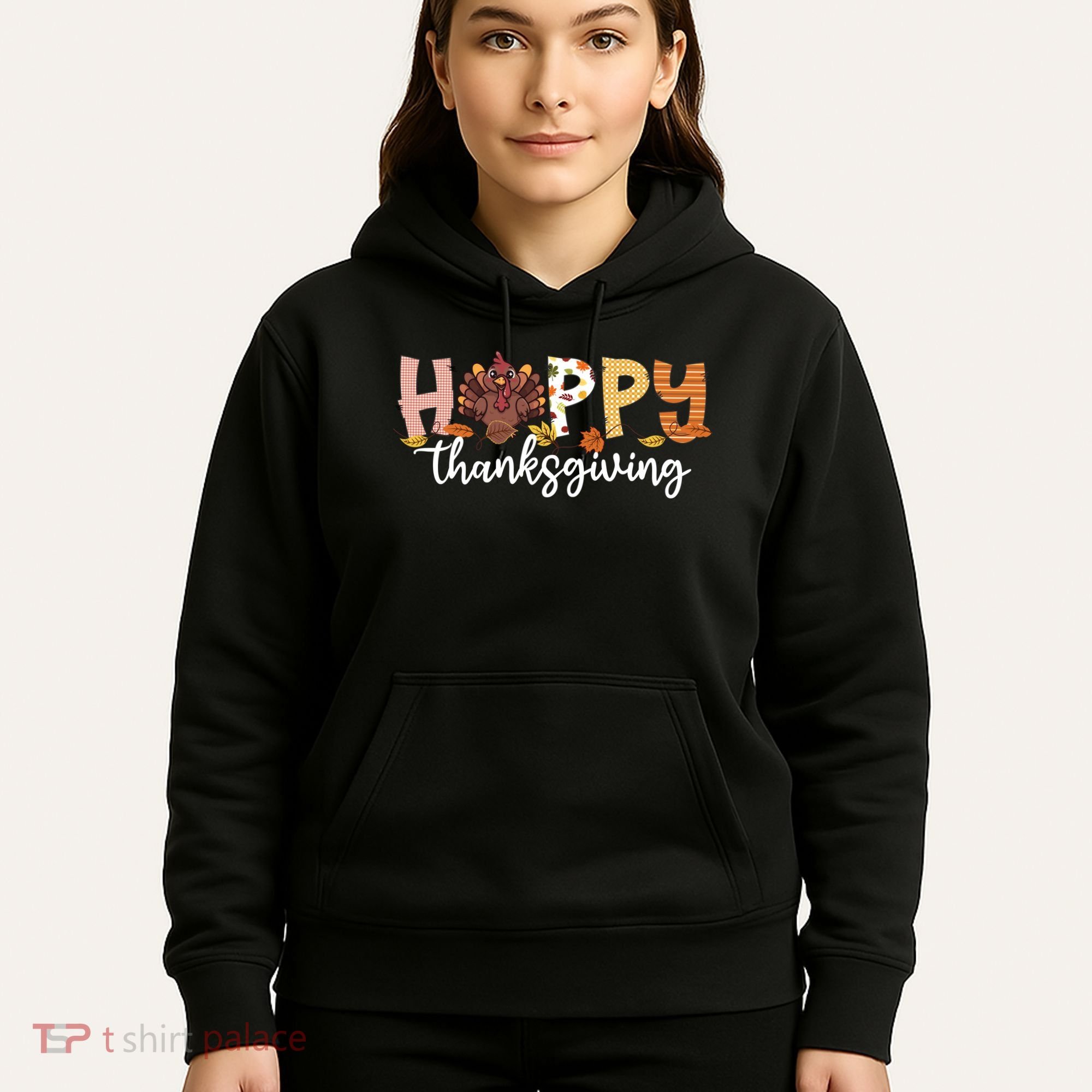 Happy Thanksgiving Fall Turkey Hoodie