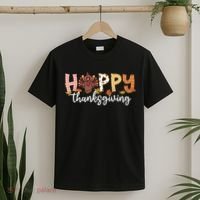 Happy Thanksgiving Fall Turkey T-Shirt thumb 2