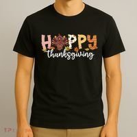 Happy Thanksgiving Fall Turkey T-Shirt thumb 3
