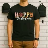 Happy Thanksgiving Fall Turkey T-Shirt thumb 6
