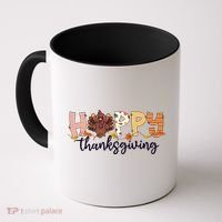 Happy Thanksgiving Fall Turkey Coffee Mug thumb 0