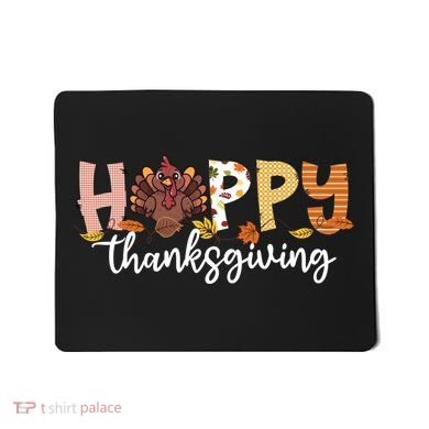 Happy Thanksgiving Fall Turkey Mousepad