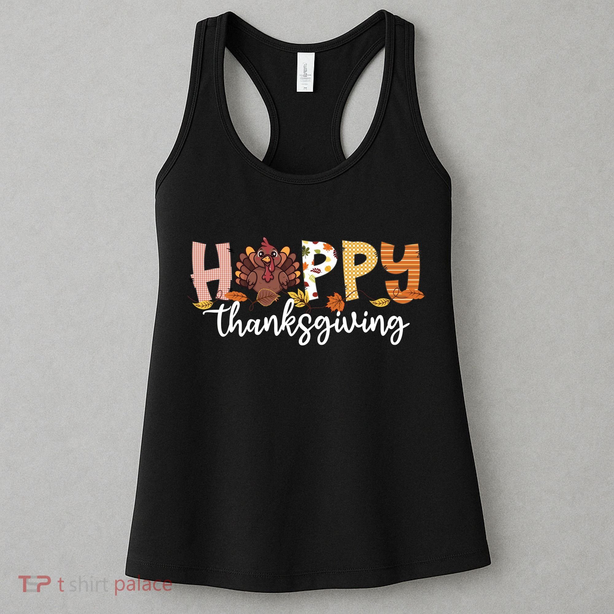 Happy Thanksgiving Fall Turkey Women's Tank Top