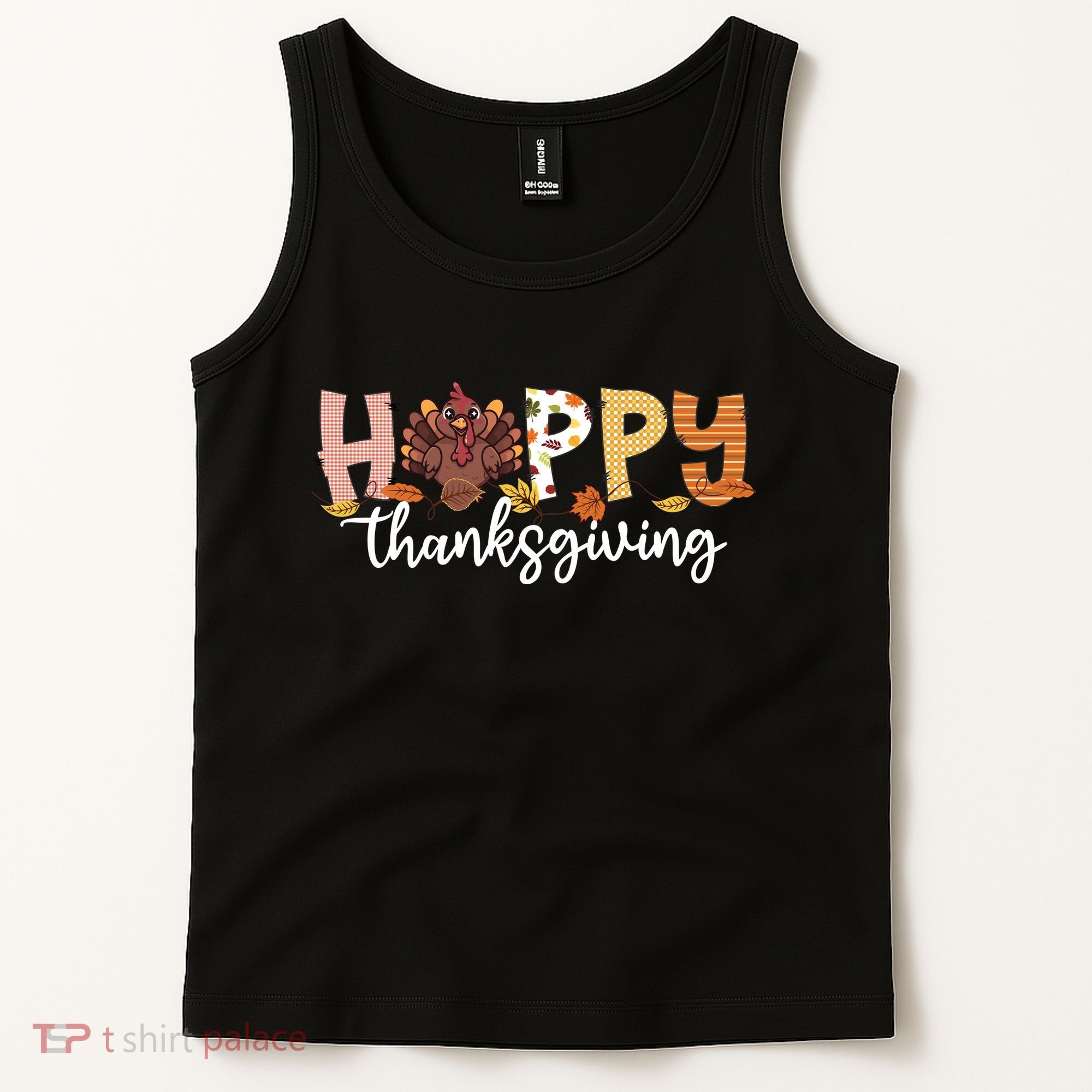 Happy Thanksgiving Fall Turkey Tank Top