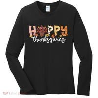 Happy Thanksgiving Fall Turkey Women's Long Sleeve Shirt thumb 0
