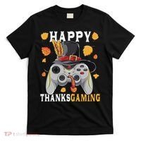 Happy Thanksgaming Funny Cute Thanksgiving Gamer T-Shirt thumb 0