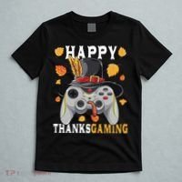 Happy Thanksgaming Funny Cute Thanksgiving Gamer T-Shirt thumb 5
