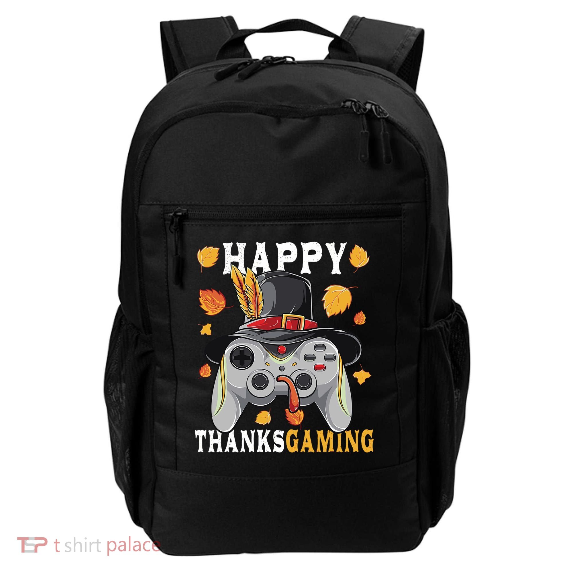 Happy Thanksgaming Funny Cute Thanksgiving Gamer Backpack