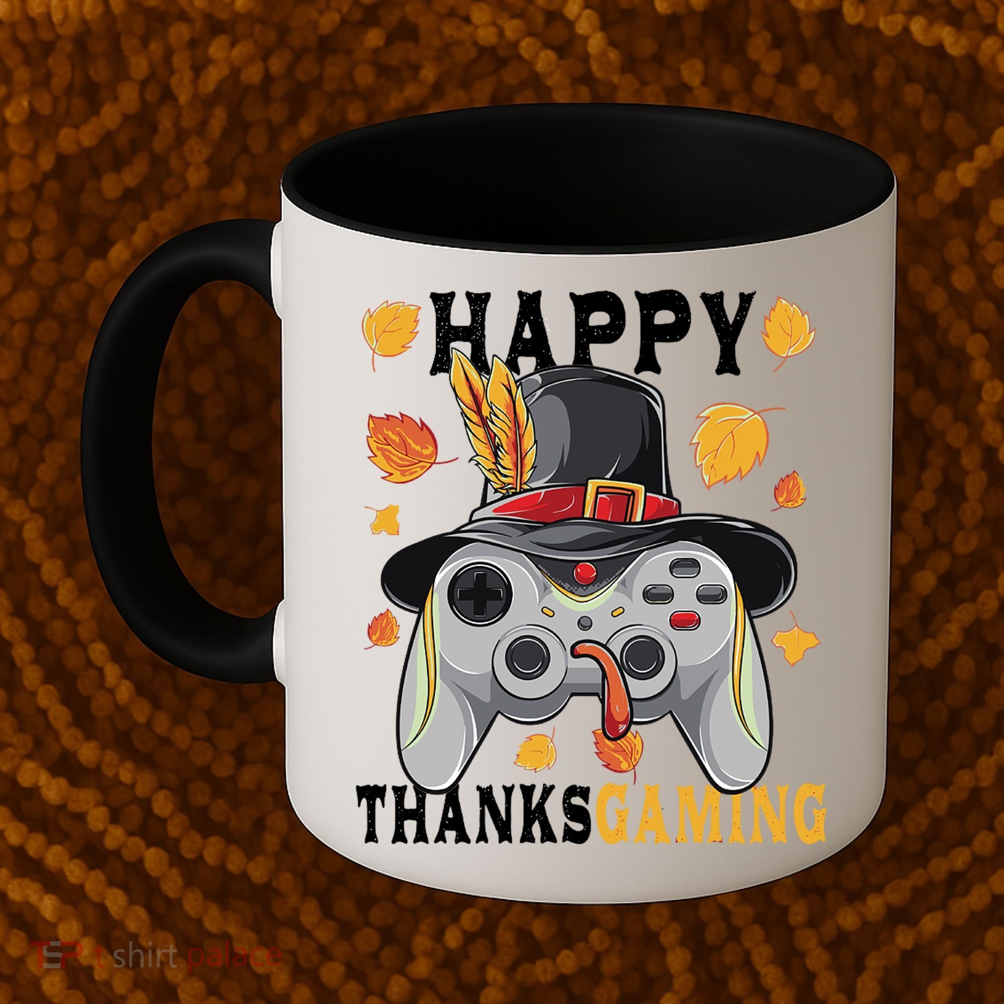 Happy Thanksgaming Funny Cute Thanksgiving Gamer Coffee Mug