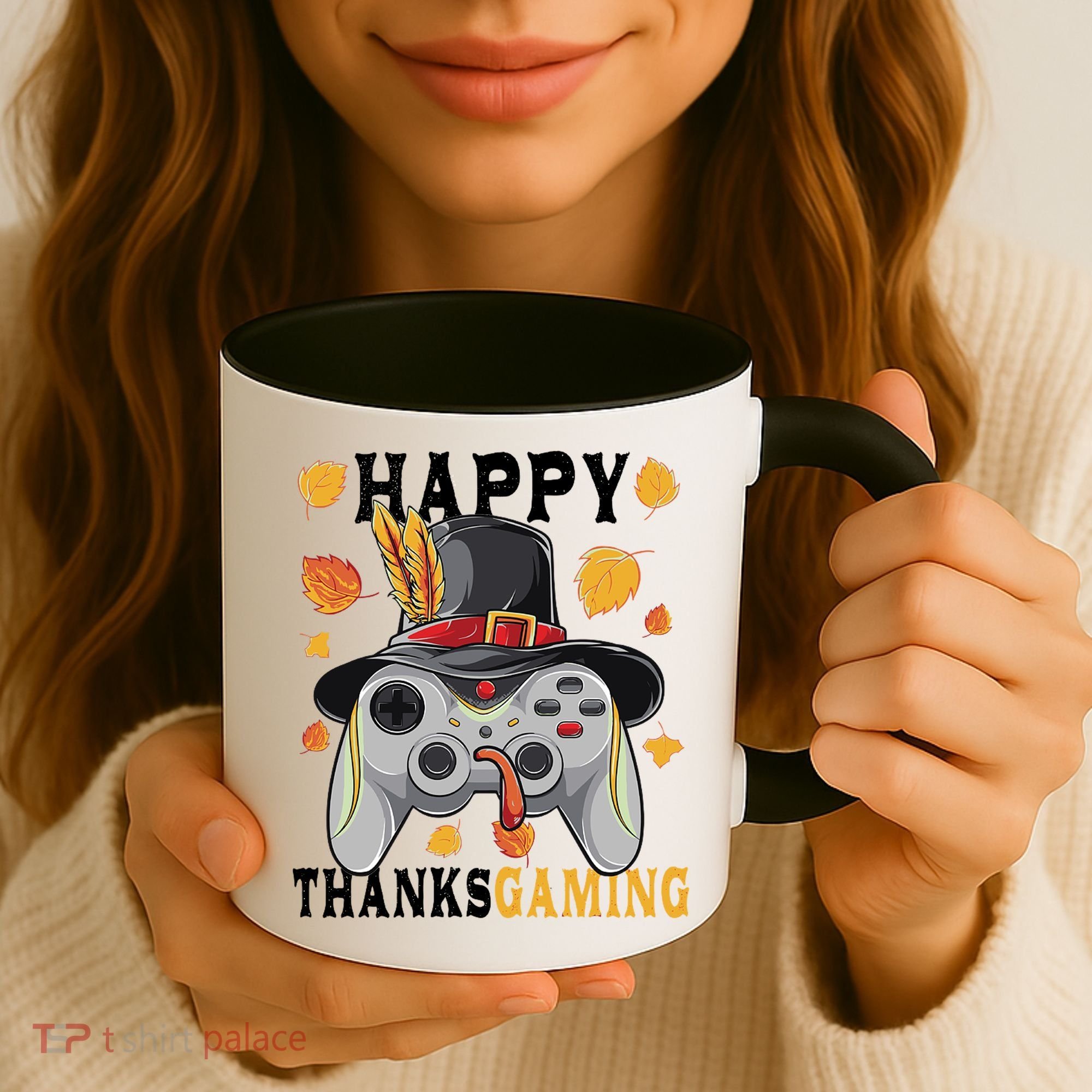 Happy Thanksgaming Funny Cute Thanksgiving Gamer Coffee Mug