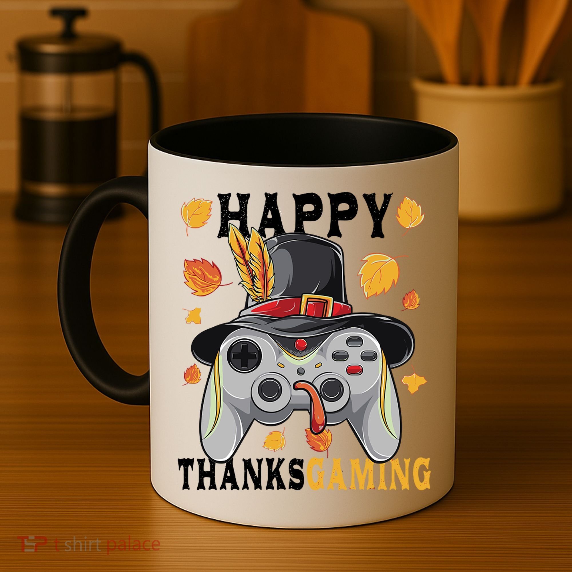Happy Thanksgaming Funny Cute Thanksgiving Gamer Coffee Mug