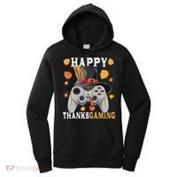 Happy Thanksgaming Funny Cute Thanksgiving Gamer Women's Hoodie thumb 0