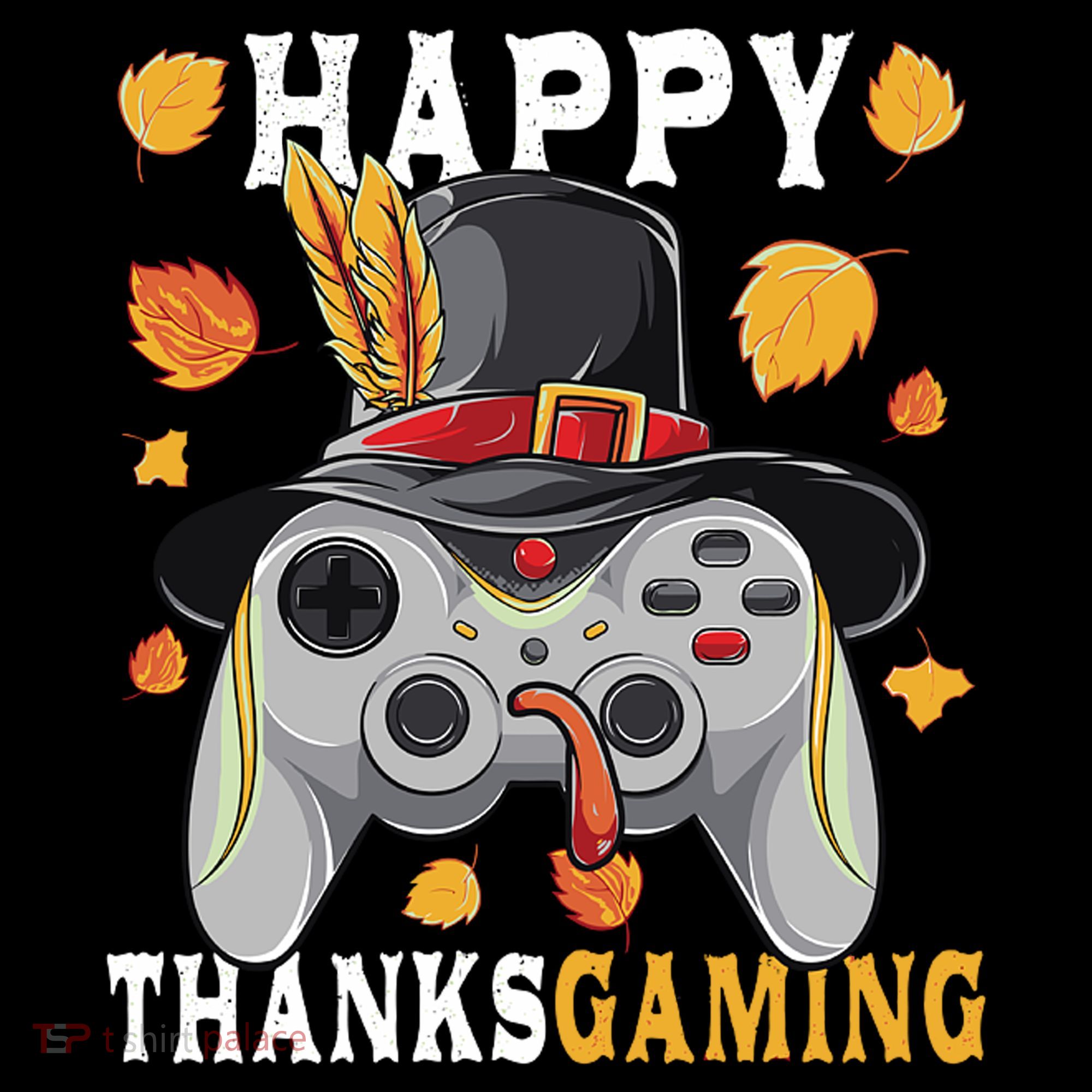 Happy Thanksgaming Funny Cute Thanksgiving Gamer Mousepad
