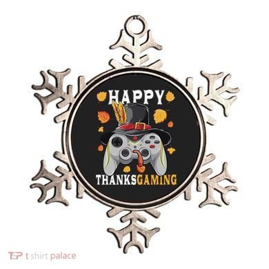 Happy Thanksgaming Funny Cute Thanksgiving Gamer Ornament