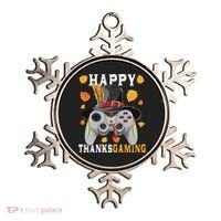 Happy Thanksgaming Funny Cute Thanksgiving Gamer Ornament thumb 0