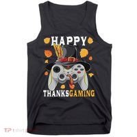 Happy Thanksgaming Funny Cute Thanksgiving Gamer Tank Top thumb 0